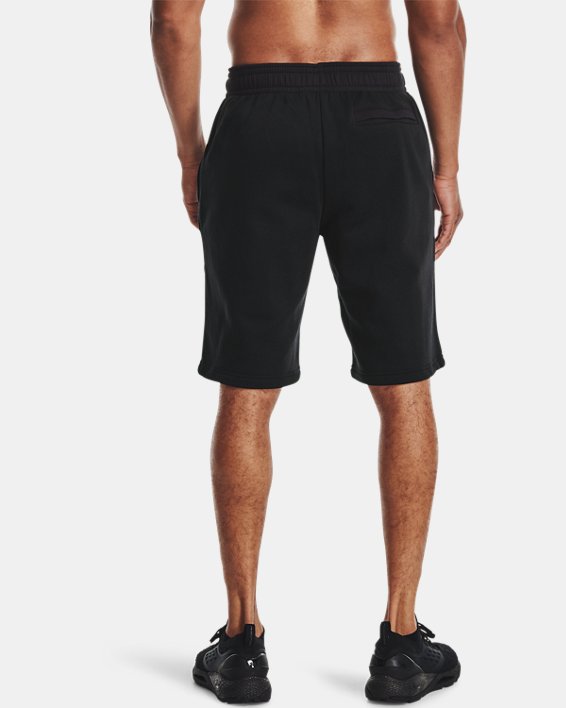 Men's UA Rival Fleece Lockertag Shorts, Black, pdpMainDesktop image number 2